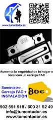 Suministro e instalación de cerrojo FAC