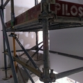 ANDAMIO SOBRE ESCALERA
