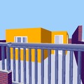 fachada con frontal en amarillo