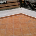 REHABILITACION DE TERRAZA CON MATERIAL IMPERMEABLE TRANSPARENTE Y TRANSITABLE
