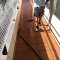 REHABILITACION DE TERRAZA CON MATERIAL IMPERMEABLE TRANSPARENTE Y TRANSITABLE