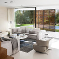 sala estar y porche