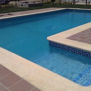 Escalinata realizada en obra