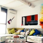 Mural decorativo para salón con temática de escalada.