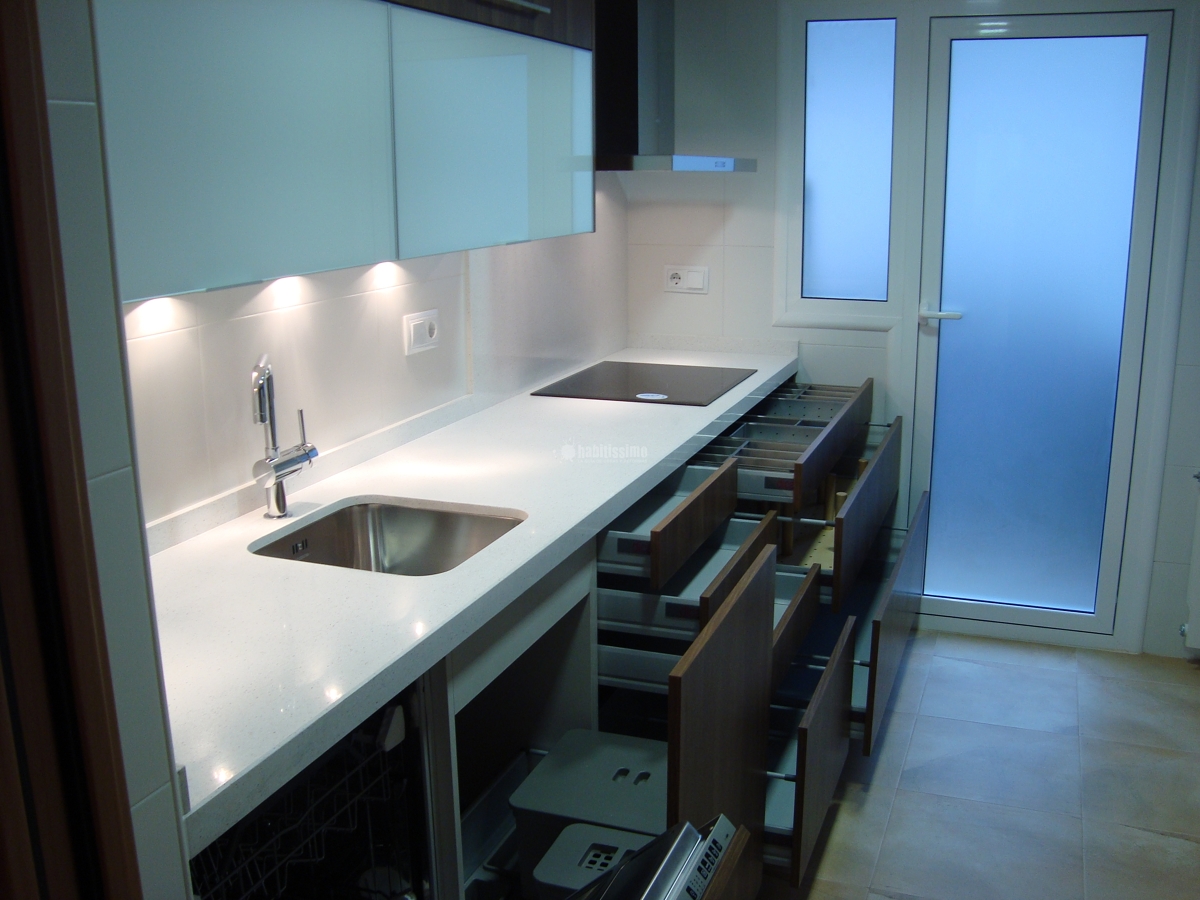 Cocina con apertura electrónica