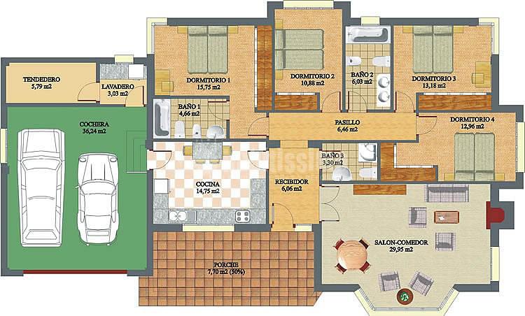 Chalet de 130m2 y 1335 m2 de parcela en Tibi