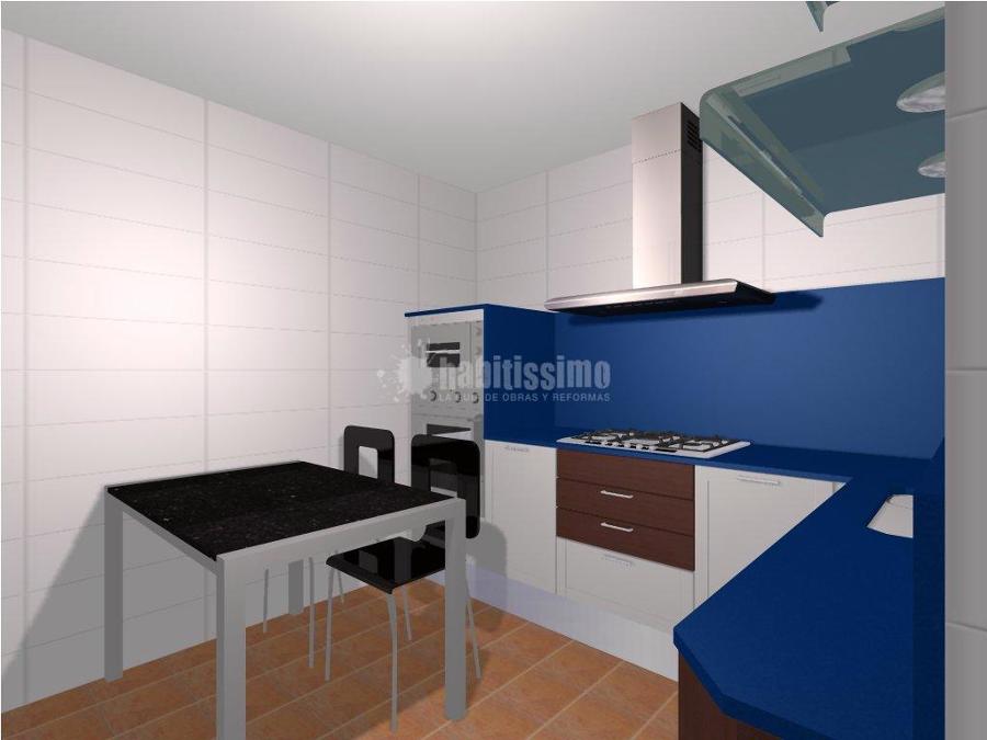 Blue and white
