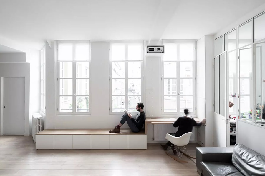 Simple pero Elegante: Apartamento Parisino Que Multiplica la Luz