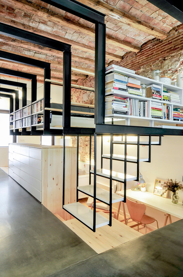 Altillo en casa tipo loft 