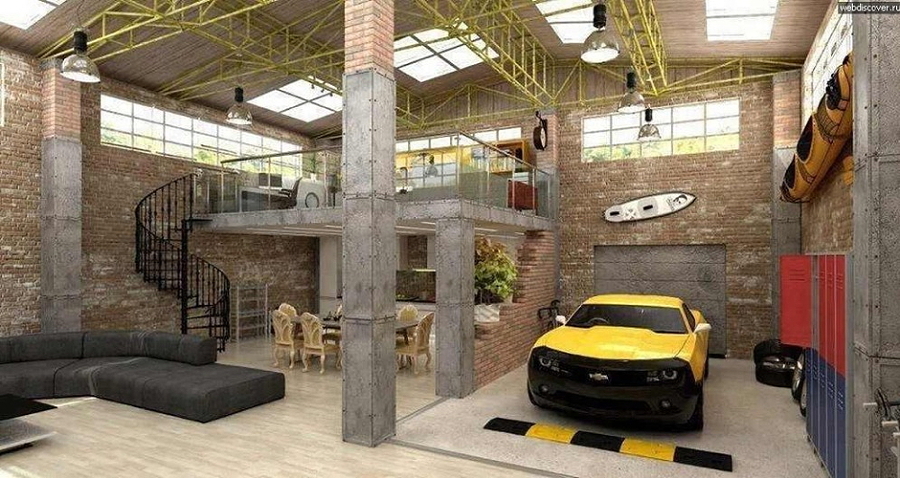 Ideas para Guardar Tu Coche: Casas con Garaje en el Salón | Ideas
