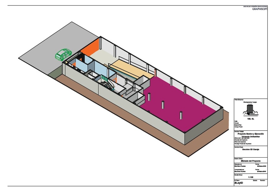 Archicad 3D sótano