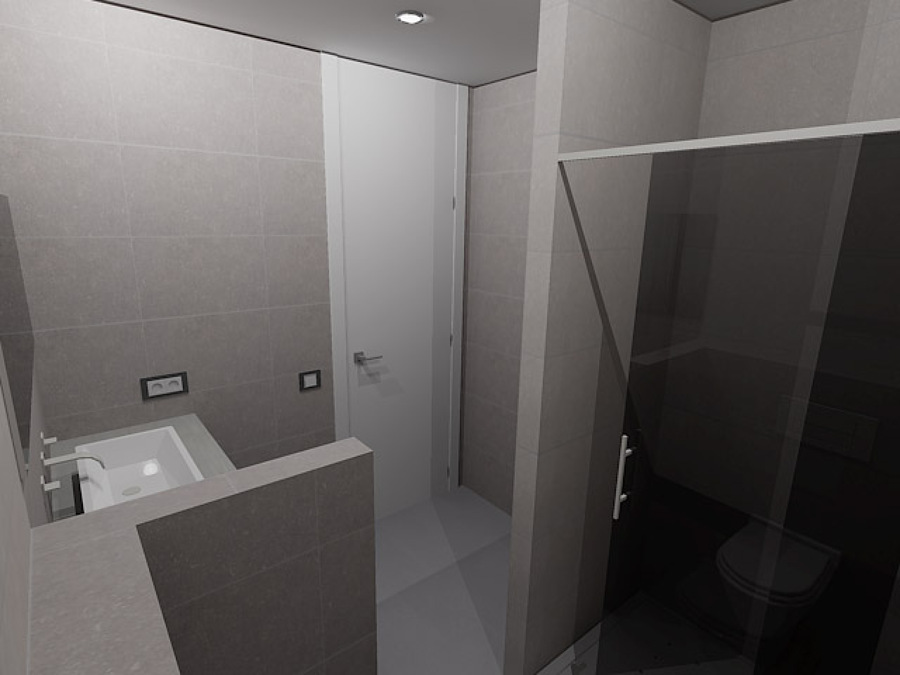 Baño 1 en 3D