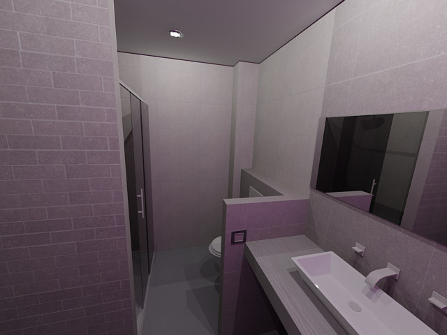 Baño 1 en 3D