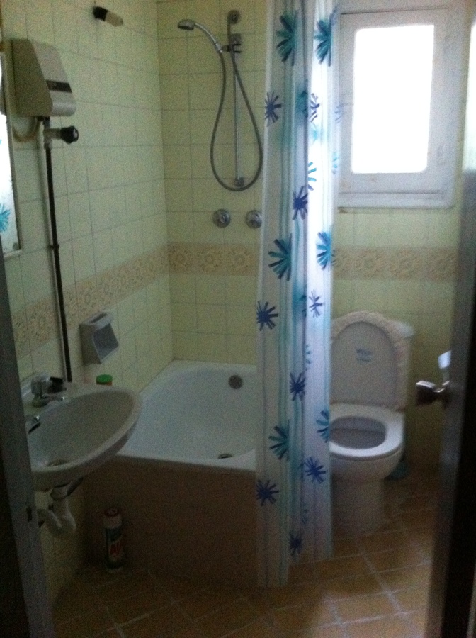 baño antes