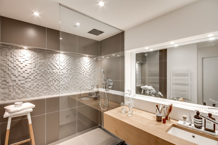 Baños con azulejos grandes ~ dikidu.com Azulejos baños