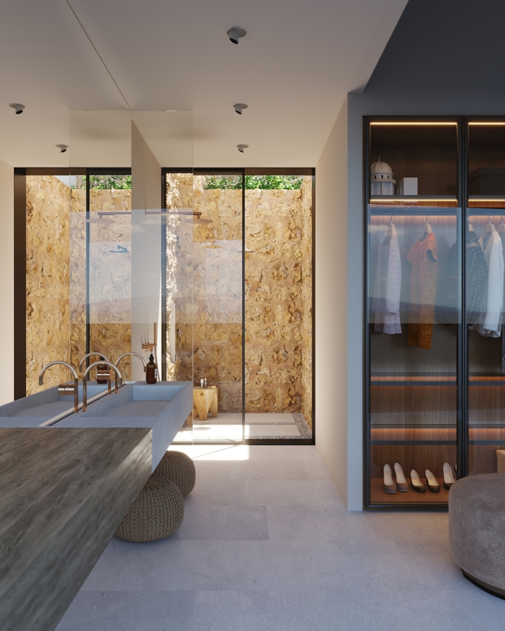 baño con vestidor