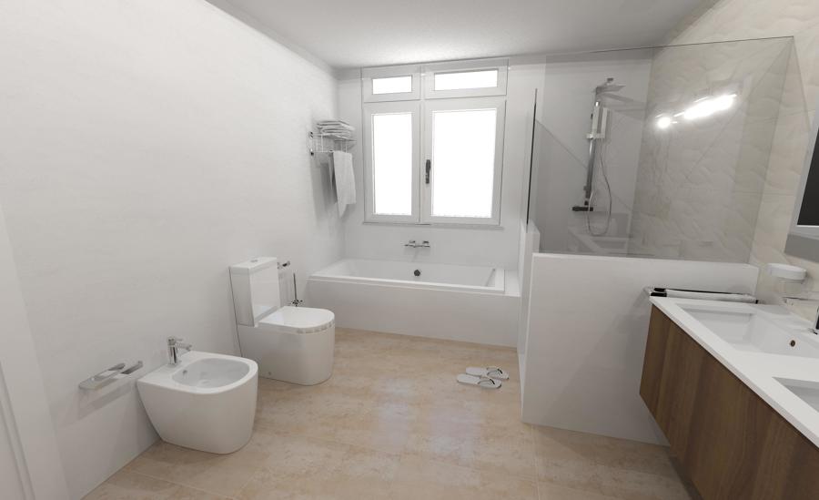 Baño ducha de obra