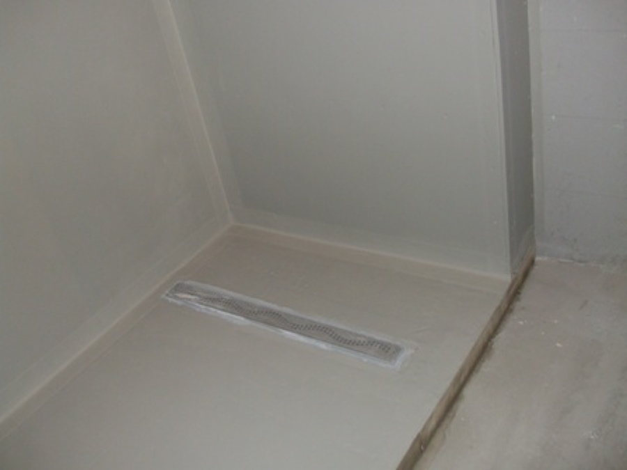 Base ducha de obra
