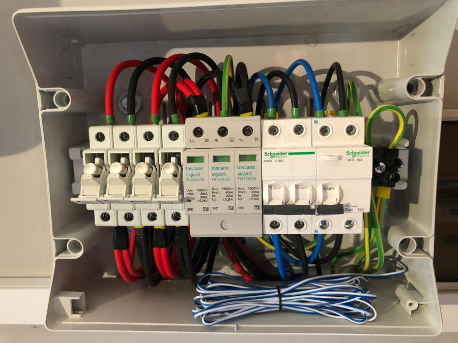 Cableado cuadro de protecciones