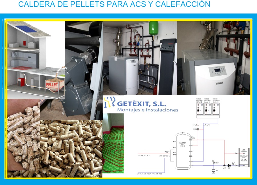 CALDERA DE PELLETS PARA ACS Y CALEFACCIÓN