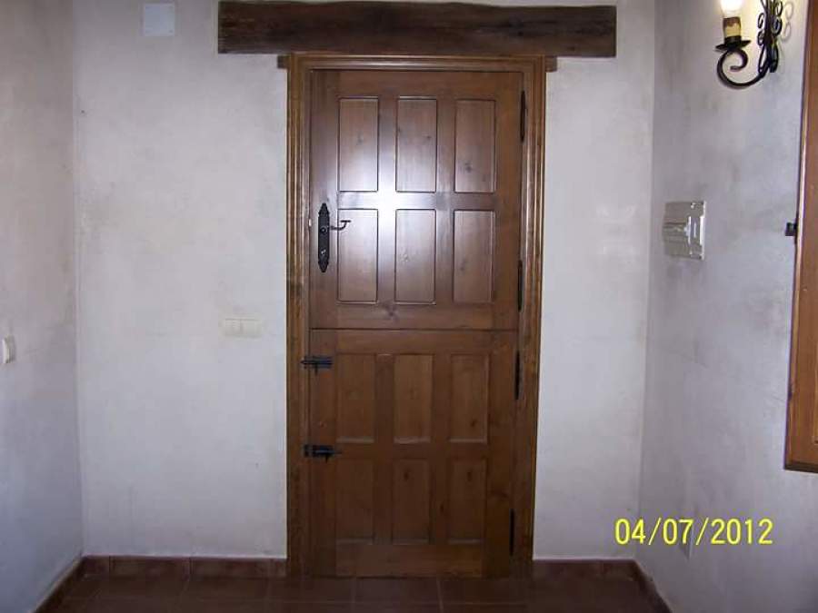 Cara interior puerta partida