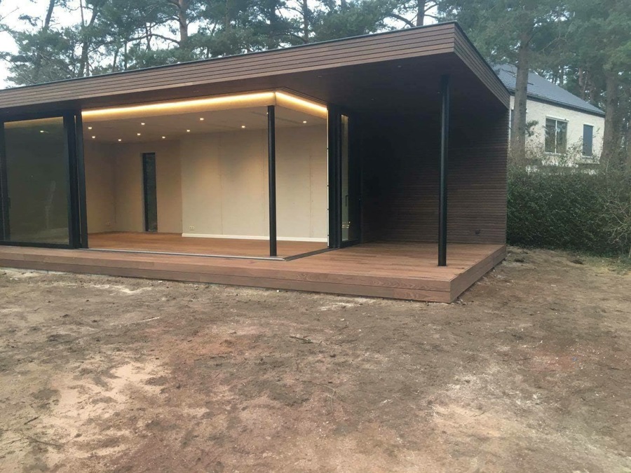 Casa madera cubo