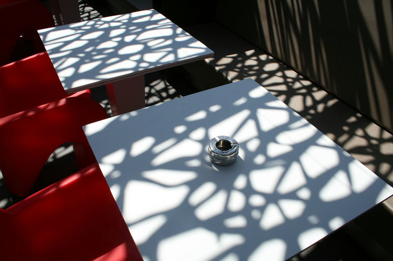 Celosía Decodesk en restaurante Abrassame, pz. de toros “Las Arenas”, Barcelona  