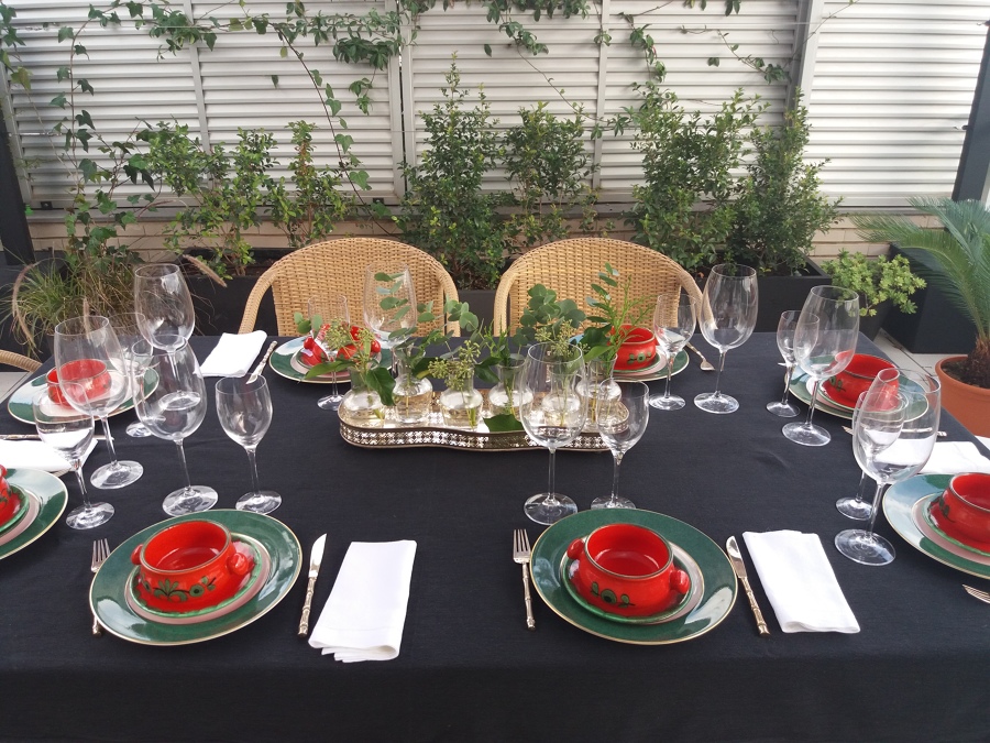 Cena al aire libre