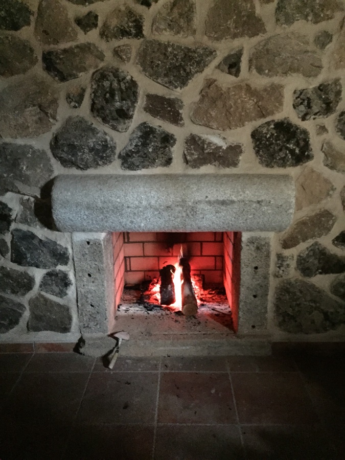 Chimenea de obra