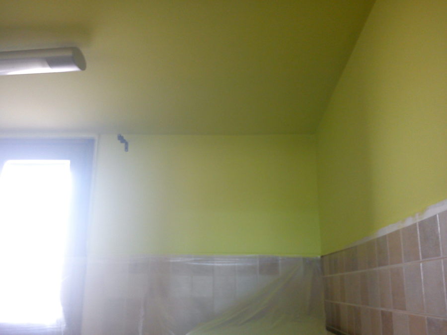 cocina a verde pistacho