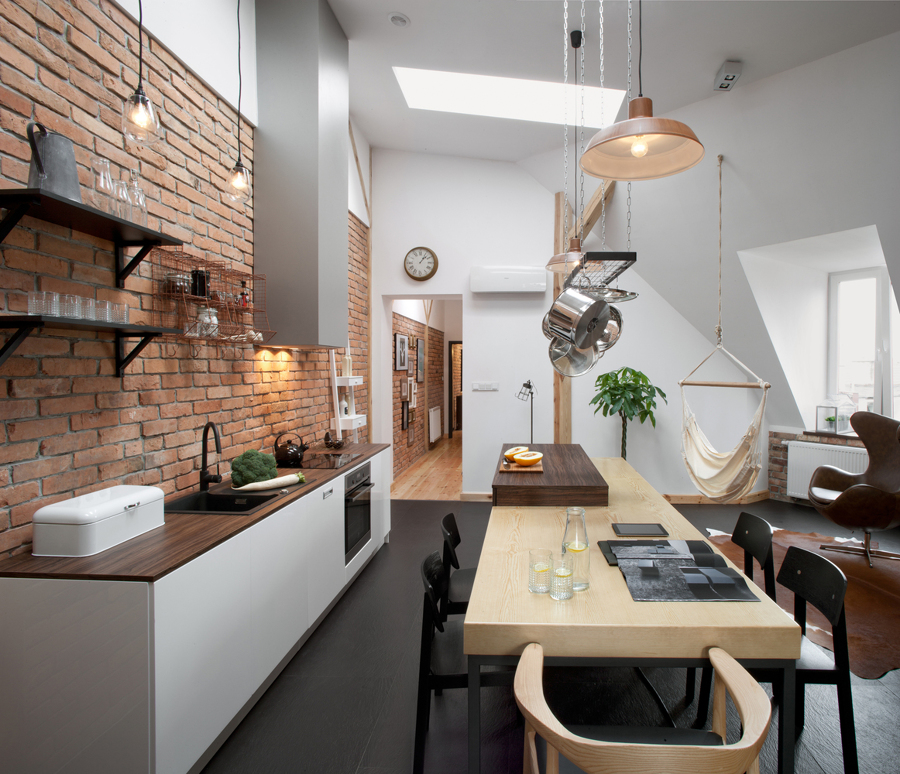 Cocina abierta al salón 