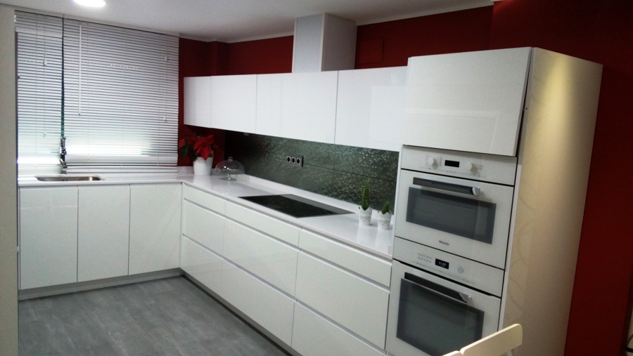 Cocina de blanca