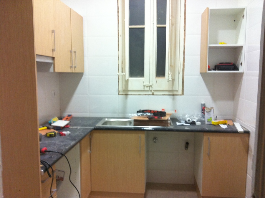Cocina en proceso