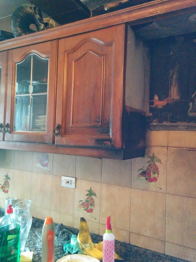 Cocina Incendiada