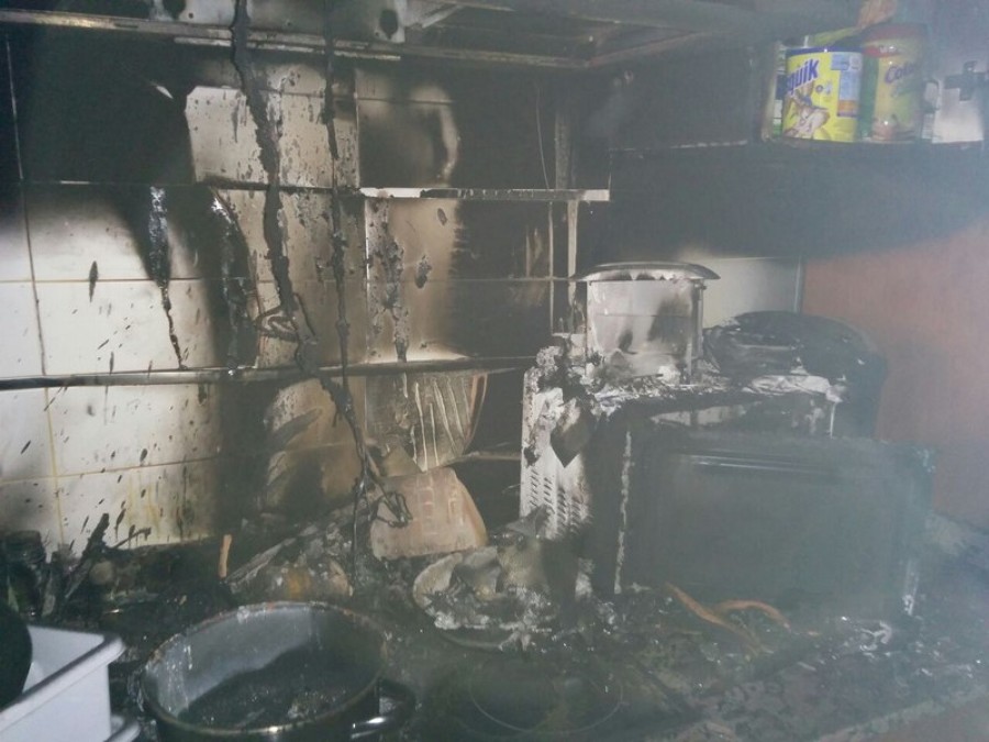 Cocina Incendiada