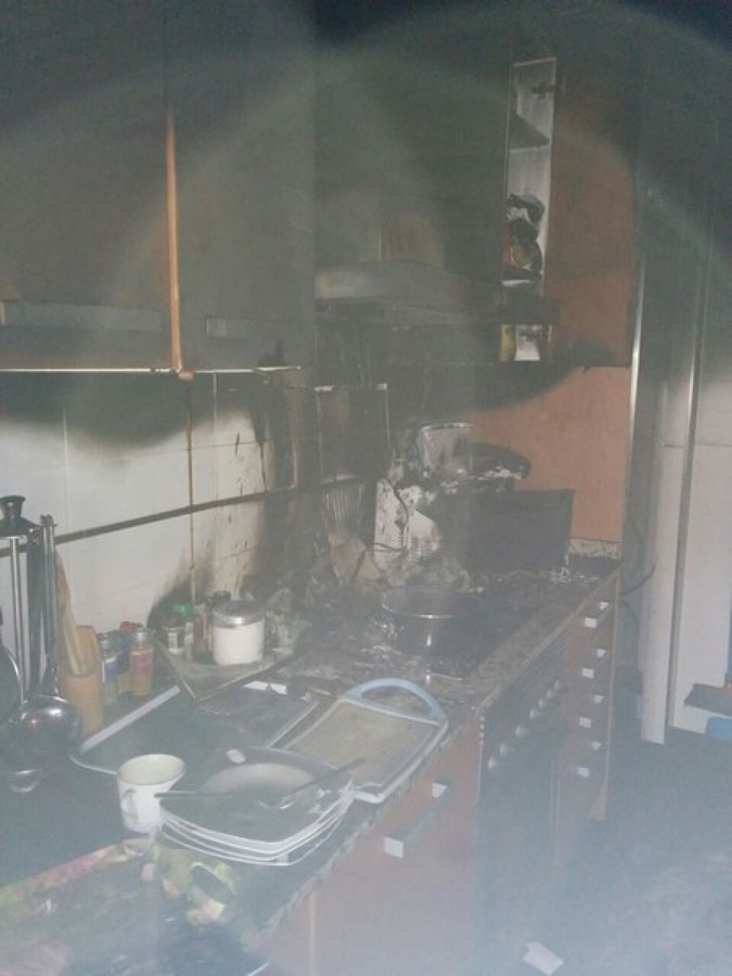 Cocina Incendiada