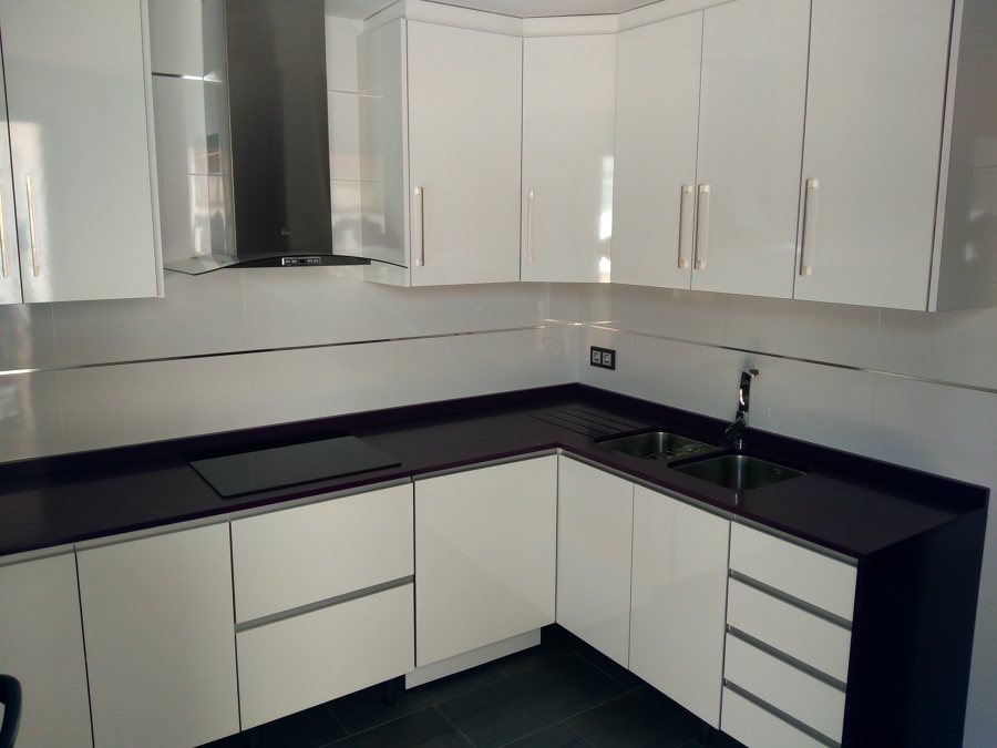 Cocina tras diseño 3d