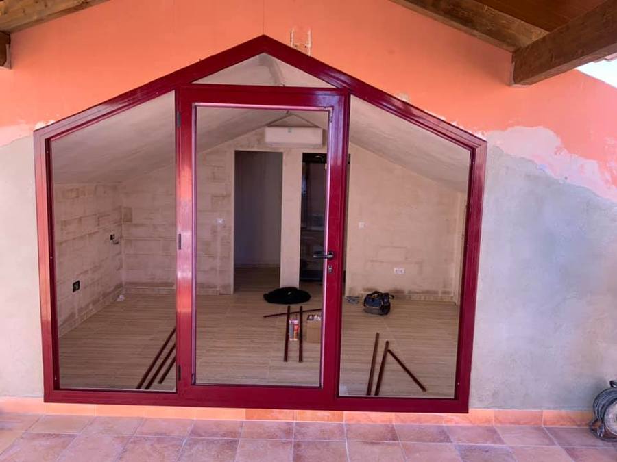 colocación de la puerta