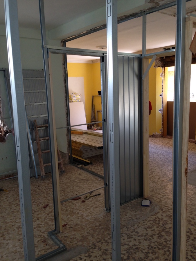 Colocación estructura pladur