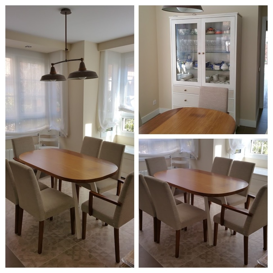 Comedor acogedor con estilo vintage.