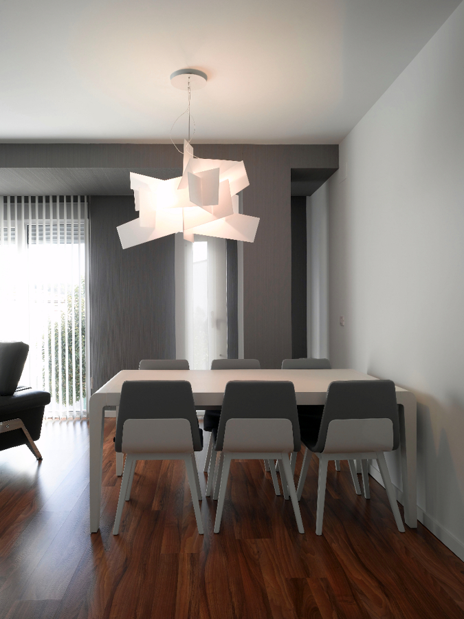 Comedor iluminado