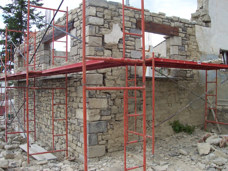 Construcción de fachada
