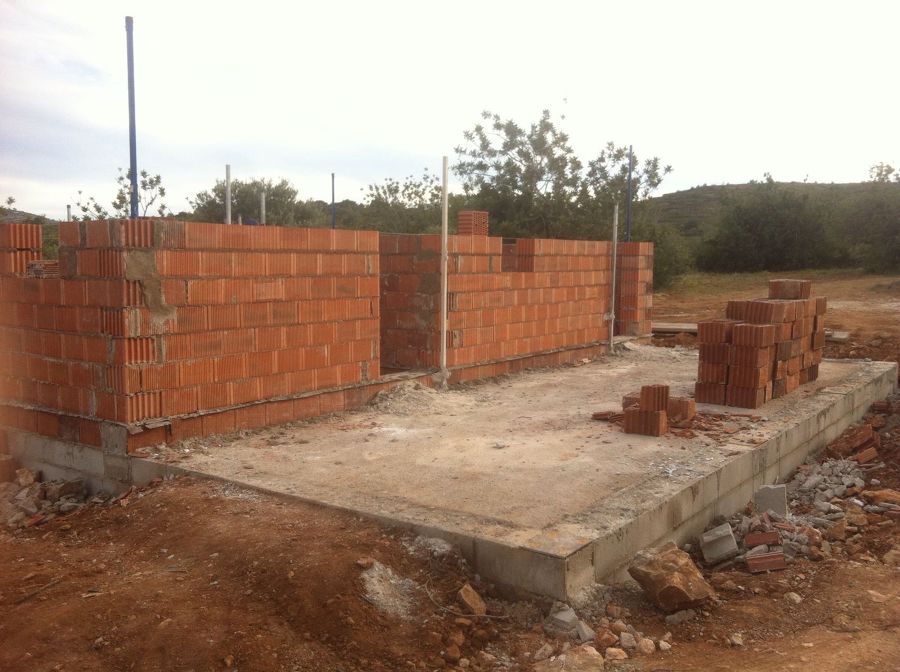 Construccion de muro de carga