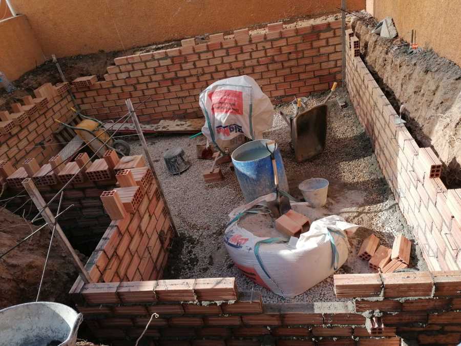 Construcción del vaso.