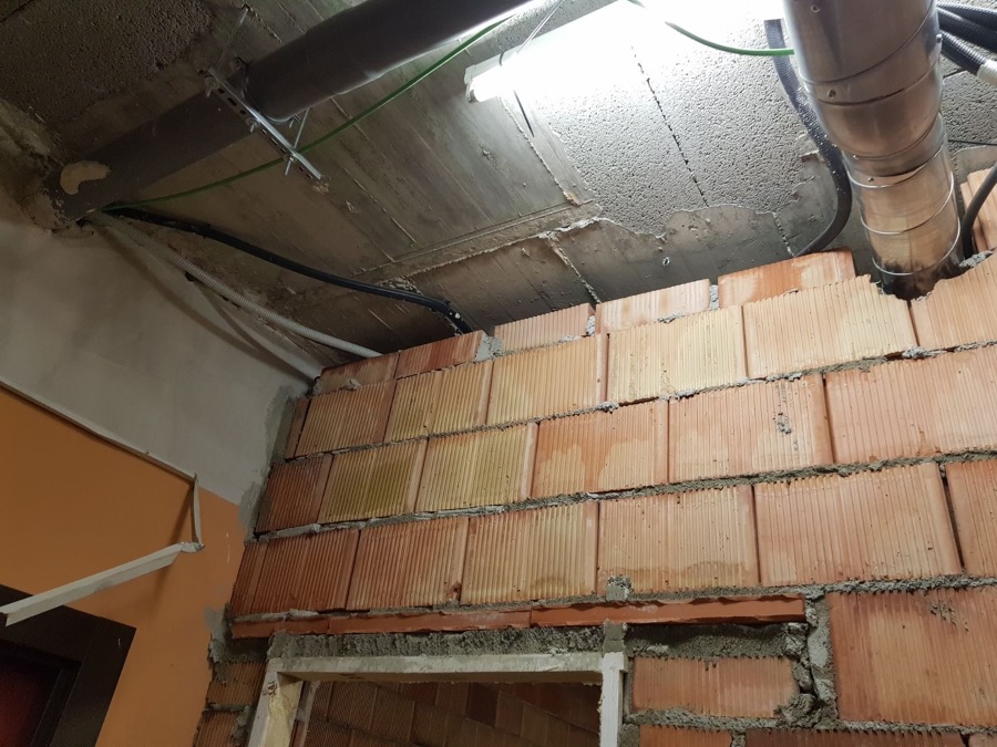Construyendo pared