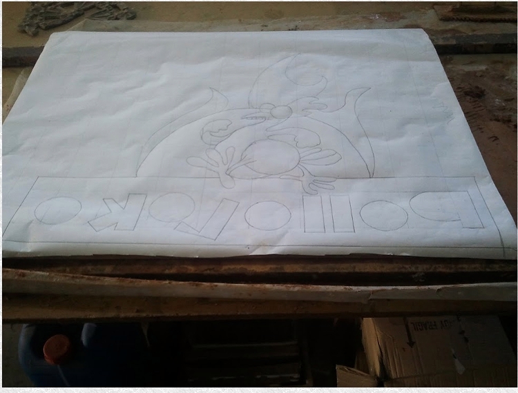 Creación de mural, diseño en papel