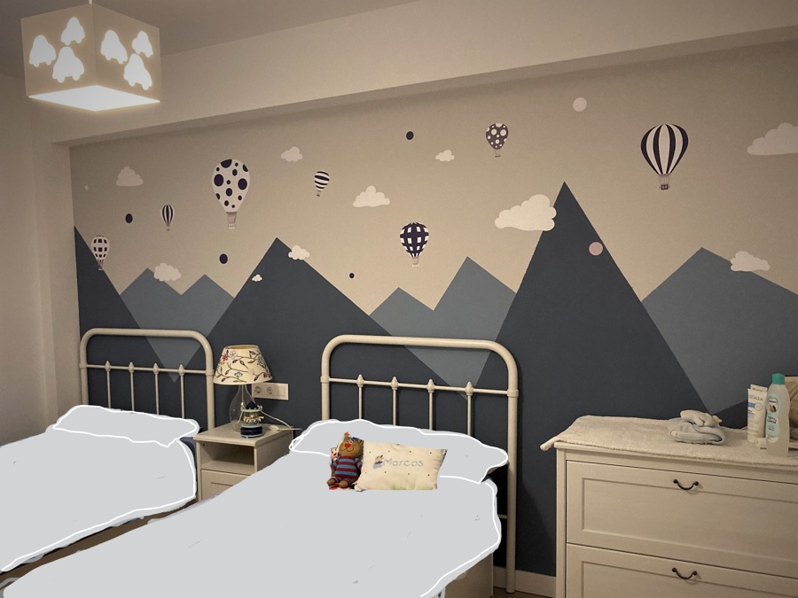 Decoración con pintura .