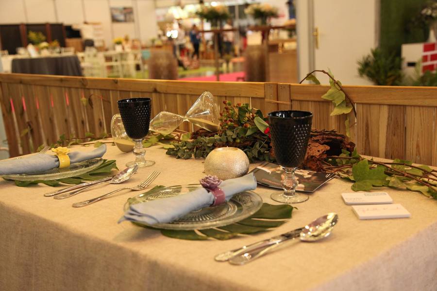 Decoración mesa de novios