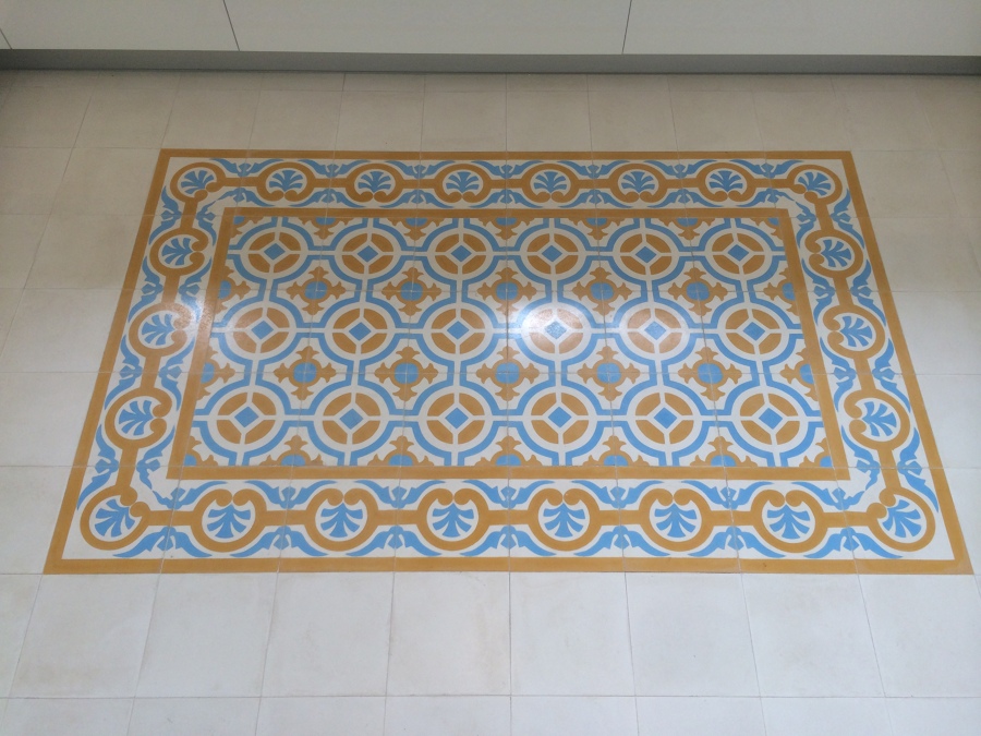 Detalle de mosaico hidráulico
