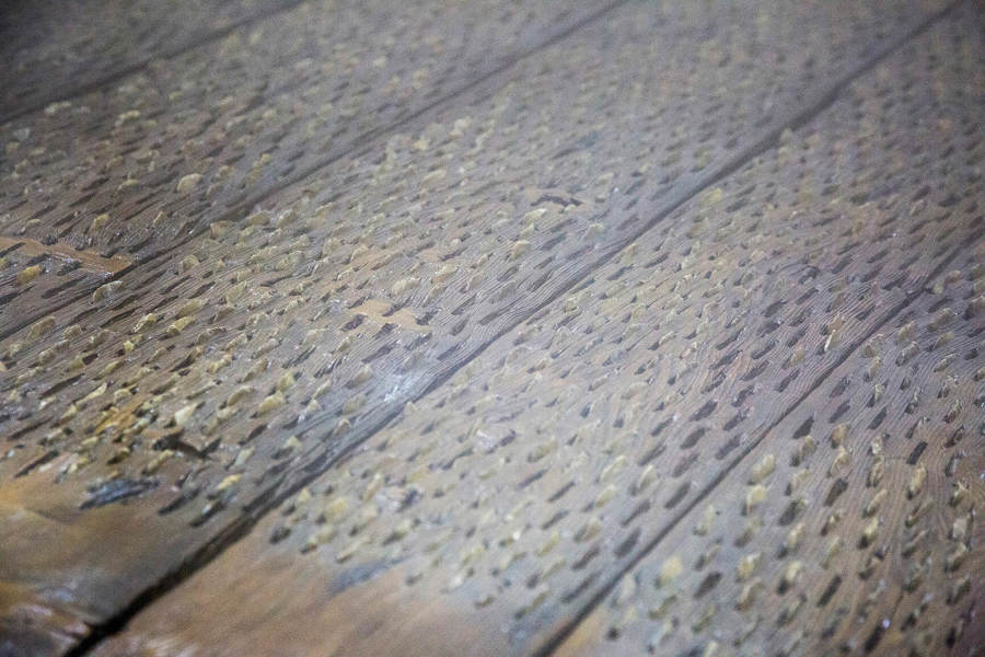 Detalle mesa salón